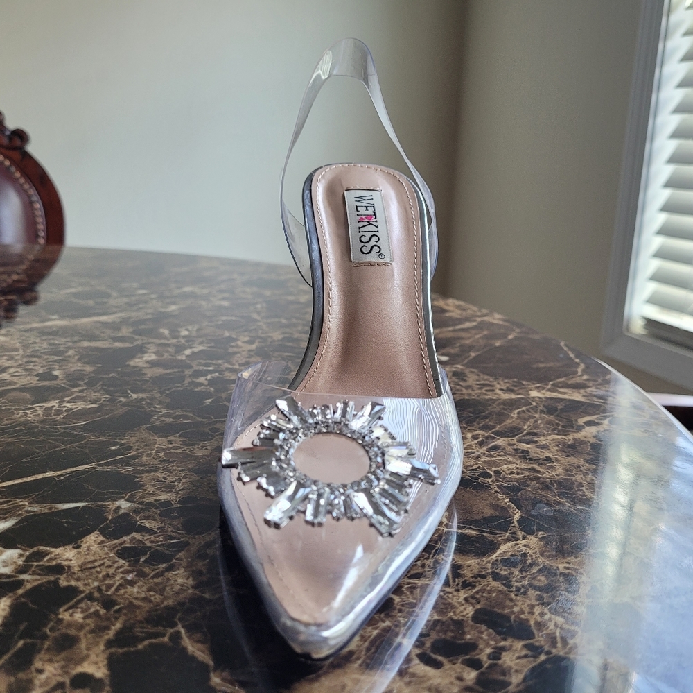 Clear heels